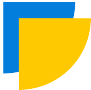 A yellow and blue shield featuring a blue and yellow border, symbolizing strength and unity.