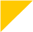 A yellow triangle positioned on a transparent background, showcasing its vibrant color and geometric shape.