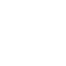 Icon depicting a business with a gear and graph, featuring a white and black color scheme.